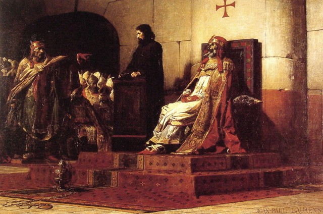 Le Pape Formose et Etienne VII - Jean-Paul Laurens, 1870