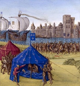 En 1270, se optó, para transportar el cadáver de Luis IX de Francia por el mos teutonicus.