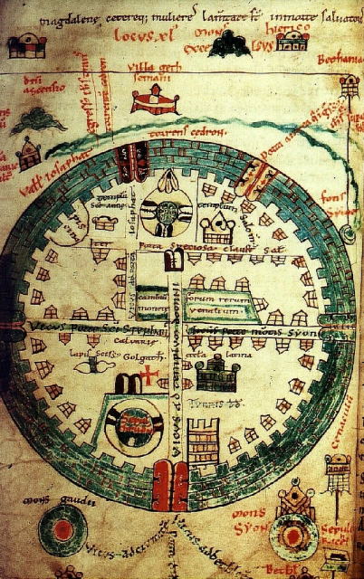 Mapa Jerusalén - Siglo XII