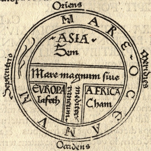 Mapa O-T - Orbis Terrarum - Cartografía medieval